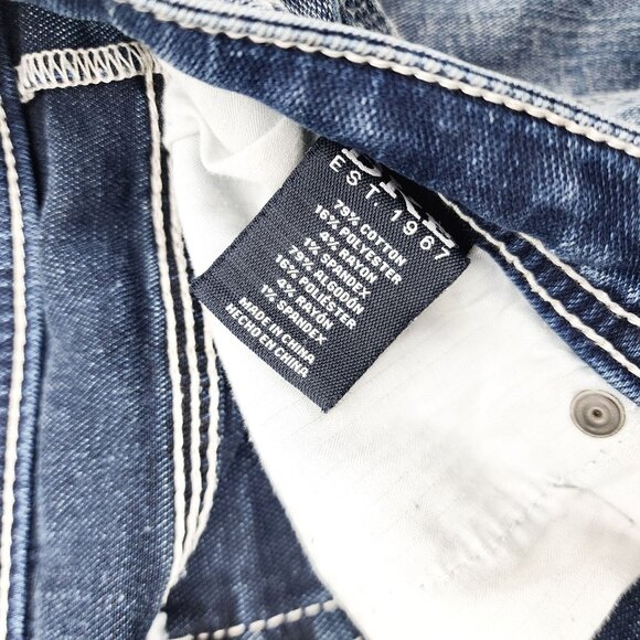 BKE Jeans Tyler Straight Leg Relaxed Fit Jeans Mens Size 31 x 32 Blue - Picture 9 of 13